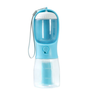 3 in 1 portable dog water bottle food container waste bag dispenser travel cup 3