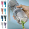 3 in 1 portable dog water bottle food container waste bag dispenser travel cup 8