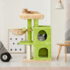 3inch yellow green speaker shaped double layer cat house hammock cat bed soft comfortable indoor pet furniture 1