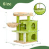 3-inch Yellow-green Speaker-shaped Double-layer Cat House  Hammock Cat Bed - Image 3