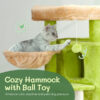 3inch yellow green speaker shaped double layer cat house hammock cat bed soft comfortable indoor pet furniture 5