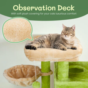 3inch yellow green speaker shaped double layer cat house hammock cat bed soft comfortable indoor pet furniture 8