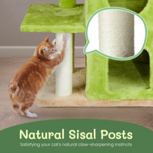 3inch yellow green speaker shaped double layer cat house hammock cat bed soft comfortable indoor pet furniture 9