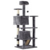 53 inch cat climbing frame multi level indoor cat tower condo furniture scratcher perch playhouse stable pet tree 1
