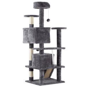 53 inch cat climbing frame multi level indoor cat tower condo furniture scratcher perch playhouse stable pet tree 1