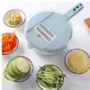 8in1 mandoline slicer strainer vegetable cutter kitchen accessories multi functional easy clean durable sharp safety 1