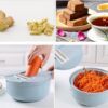 8in1 mandoline slicer strainer vegetable cutter kitchen accessories multi functional easy clean durable sharp safety 3