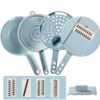 8in1 mandoline slicer strainer vegetable cutter kitchen accessories multi functional easy clean durable sharp safety 5