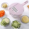 8 In 1 Mandoline Slicer With Strainer Vegetable Cutter Kitchen Accessories - Image 7