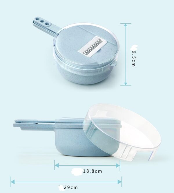 8in1 mandoline slicer strainer vegetable cutter kitchen accessories multi functional easy clean durable sharp safety 7