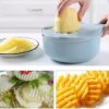 8in1 mandoline slicer strainer vegetable cutter kitchen accessories multi functional easy clean durable sharp safety 8