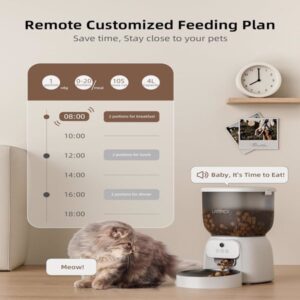 automatic cat feeder with camera smart pet feeding dispenser timer wifi app control dog food bowl portion tracker 1
