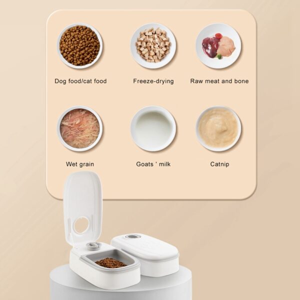 automatic smart pet feeder food dispenser cats dogs timed feeding portion app control 5