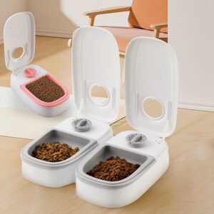automatic smart pet feeder food dispenser cats dogs timed feeding portion app control 8