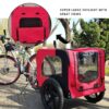 bicycle trailer for pets foldable dog bike carrier outdoor with reflectors safety lightweight portable travel stroller cart 1
