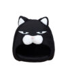 cat bed with litter mat cozy sleeping nest soft pet bed integrated litter catcher 3