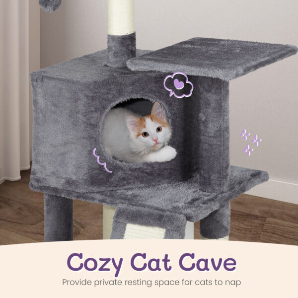 cat climbing house dark grey trapezoidal scratcher activity frame indoor furniture pet toy wall mounted safe durable 3