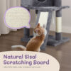 cat climbing house dark grey trapezoidal scratcher activity frame indoor furniture pet toy wall mounted safe durable 46