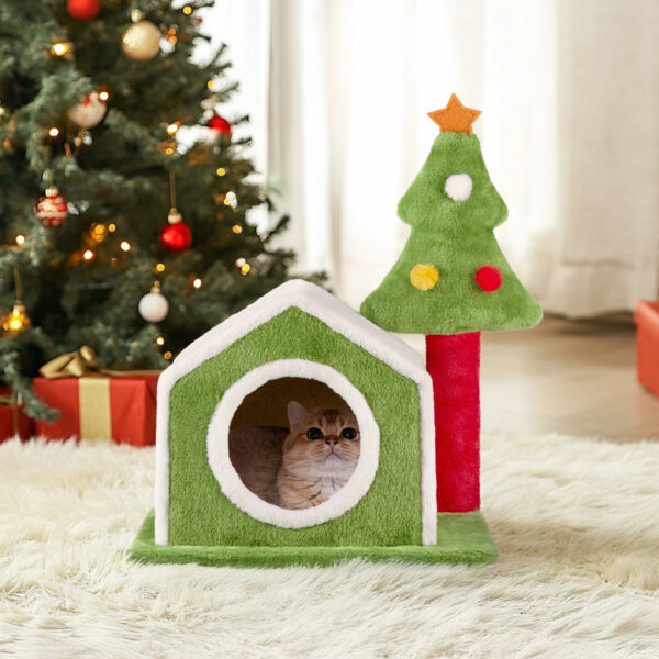 cat house christmas tree cat climbing frame