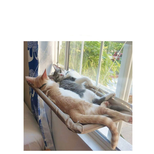 cat window bed with strong suction cups hanging sunny seat for indoor cats cozy space saving 8