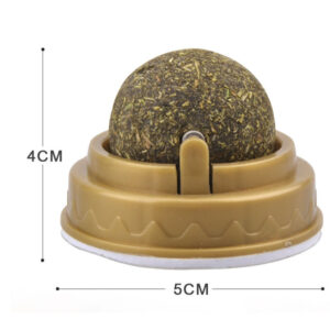 catnip balls rotary cat treats molar teeth cleaning natural dental care 4