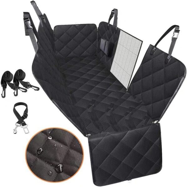 dog car seat cover pet carrier back seat mat zipper travel waterproof durable easy clean anti slip protector 7