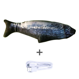 electric jumping fish toy without catnip simulation wiggling floppy interactive usb charging pet toy for cats 111