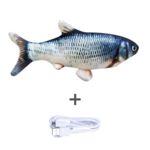 electric jumping fish toy without catnip simulation wiggling floppy interactive usb charging pet toy for cats 12452
