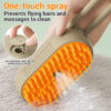 electric steam brush for cats dogs pet grooming cleaning detangle sanitize 1