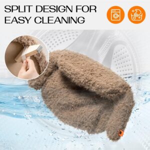 elevated cat bed wooden pet sofa washable cover small dogs indoor couch non slip brown modern design 2
