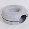 four seasons cat nest round felt pet bed all year comfort soft cozy durable 7