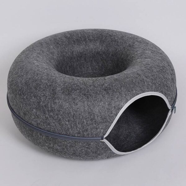 four seasons cat nest round felt pet bed all year comfort soft cozy durable 8