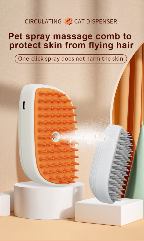handheld pet spray comb grooming tool for dogs cats bathing shower nozzle water jet wash massage cleaning brush 5