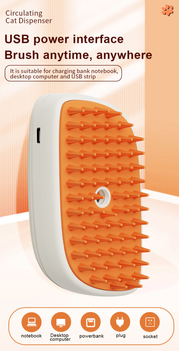 handheld pet spray comb grooming tool for dogs cats bathing shower nozzle water jet wash massage cleaning brush 7