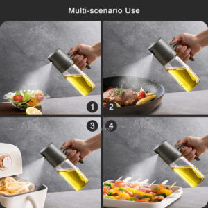 kitchen glass oil sprayer bottle olive vinegar cooking cooking tool portable easy clean durable 1