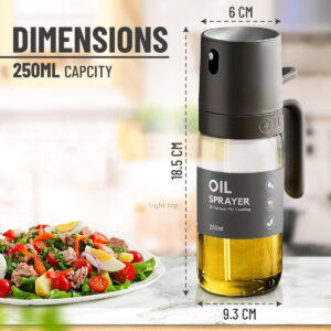 kitchen glass oil sprayer bottle olive vinegar cooking cooking tool portable easy clean durable 2