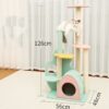 large cat scratching post tall sturdy clawing tower for indoor cats furniture protection 1
