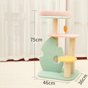large cat scratching post tall sturdy clawing tower for indoor cats furniture protection 2