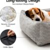mewoofun medium dog bed washable calming rectangle pet sofa anti slip bottom soft cushion indoor sleeping 4