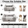 mewoofun medium dog bed washable calming rectangle pet sofa anti slip bottom soft cushion indoor sleeping 5