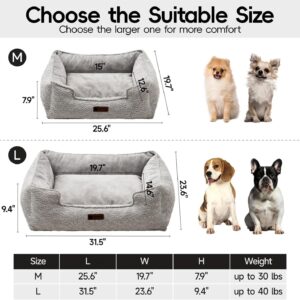 mewoofun medium dog bed washable calming rectangle pet sofa anti slip bottom soft cushion indoor sleeping 5