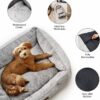 mewoofun medium dog bed washable calming rectangle pet sofa anti slip bottom soft cushion indoor sleeping 6
