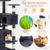 multi functional cat treehouse climbing frame tower condo perch scratching post furniture playhouse pet tree indoor activity 5