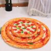new style cat dog bed pizza shape mat blanket set cozy soft sleeping area pets 1