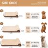 orthopedic dog bed large egg crate foam sofa waterproof lining anti slip bottom comfortable pet bed brown 1