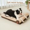orthopedic dog bed large egg crate foam sofa waterproof lining anti slip bottom comfortable pet bed brown 3