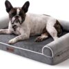 orthopedic dog bed large egg foam pet sofa waterproof washable cover grey 40×30 comfortable durable 3