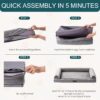 orthopedic dog bed large egg foam pet sofa waterproof washable cover grey 40×30 comfortable durable 7
