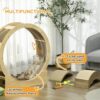 pawhut cat scratching board 4 pack reversible indoor scratcher cardboard pads pet furniture replacement brown durable toy 6