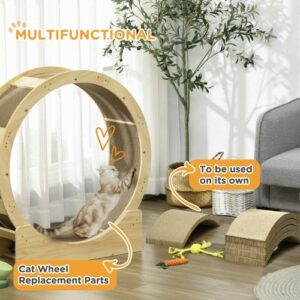 pawhut cat scratching board 4 pack reversible indoor scratcher cardboard pads pet furniture replacement brown durable toy 6